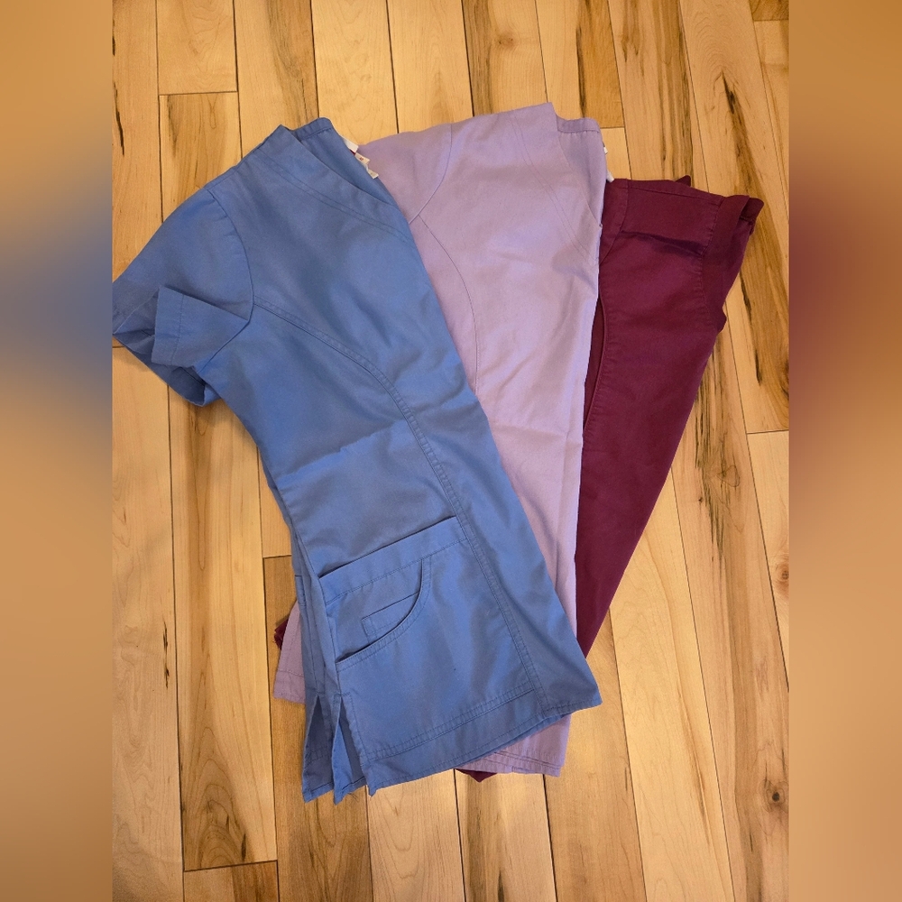 Set Of Three Scrub Tops